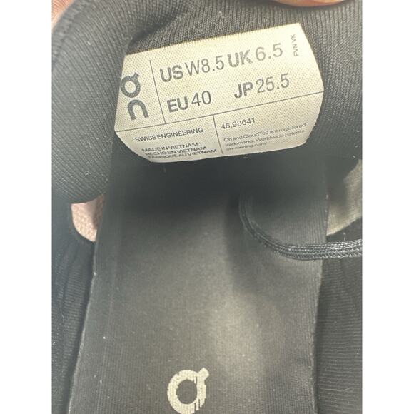 On Cloud Cloudrunner Women’s Size 8.5 Shoes Sneakers Black Grey Purple - Picture 6 of 9